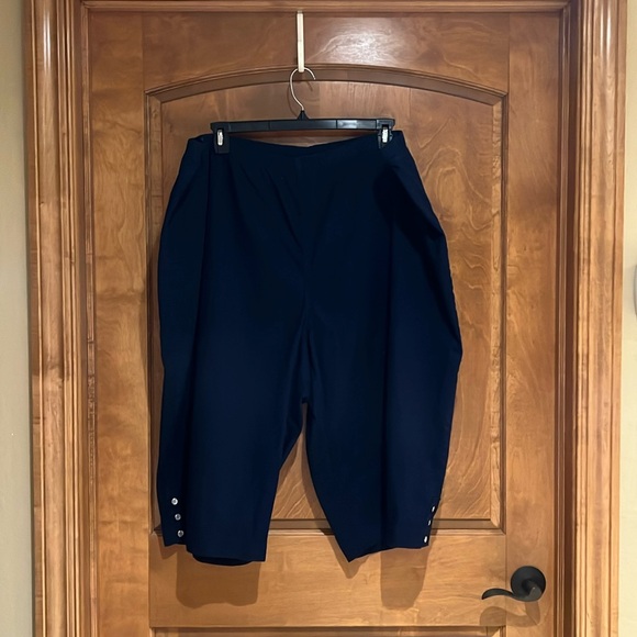 Catherines Pants - Everyday Fit Navy Capris